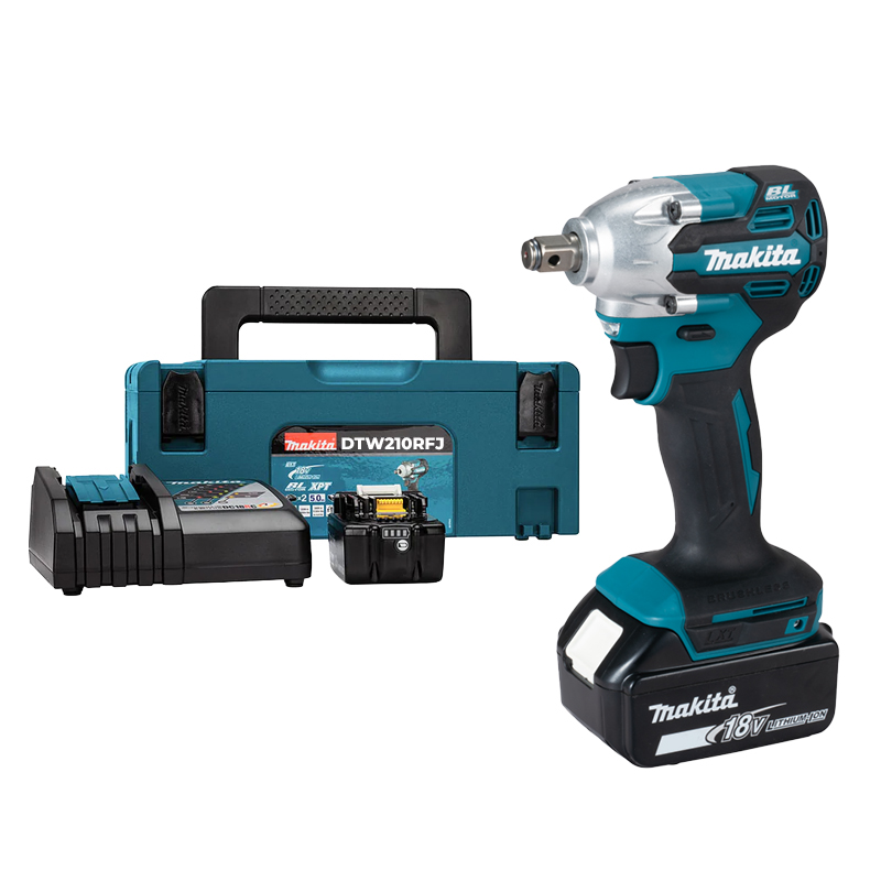 Máy vặn bu lông dùng pin 18V Makita DTW210RFJ (2 Pin 3.0Ah, 1 Sạc)