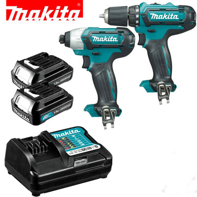 Bộ máy bắt vít dùng pin Makita CLX201S