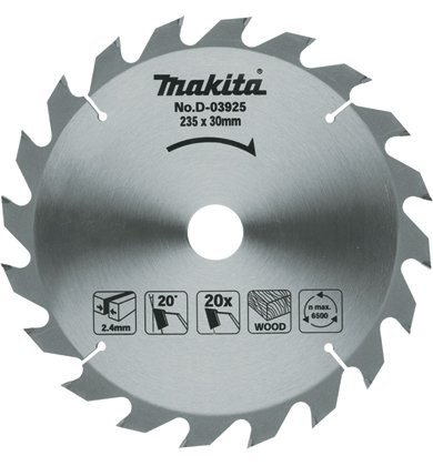 Lưỡi cưa gỗ hợp kim Makita D-03925