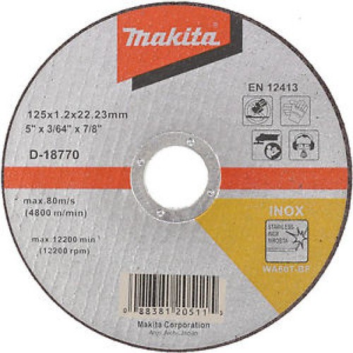 125 x 1.2 x 22.2mm Đá cắt sắt Makita D-18770