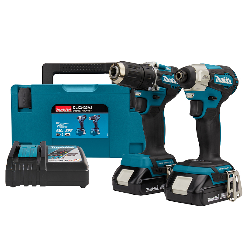 Combo máy khoan và vặn vít Makita (DTD157+DDF487) DLX2423AJ