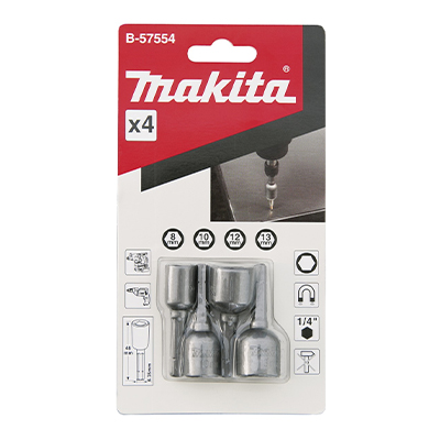 Bộ đầu vít bắt tôn 4 cái Makita B-57554